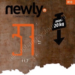 Newly set R10 rail 2 meter + perlondraad met twister