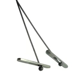 GeckoTeq Cross Anchor 40x5,9x1,5mm incl. steel wire 200cm