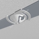 GeckoTeq Ceiling clip white metal with 200cm wire set 12kg