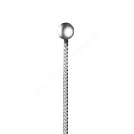 GeckoTeq Ceiling clip white metal with 200cm wire set 12kg
