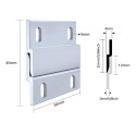 GeckoTeq Cleat Z Bar Hanging Clip 5cm - per set of 2