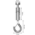 GeckoTeq Self-locking Loop Hook with safety Clip - 20kg