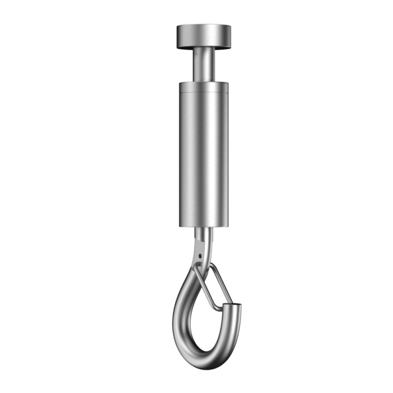 GeckoTeq Crochet à boucle autobloquant avec clip de sécurité - 20kg