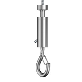 GeckoTeq Self-locking Loop Hook with safety Clip - 20kg