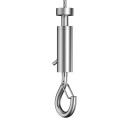 GeckoTeq Self-locking Loop Hook with safety Clip - 20kg