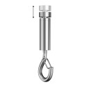 GeckoTeq Self-locking Loop Hook with safety Clip - 20kg