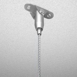 GeckoTeq Cross anchor set incl. steel wire 200cm