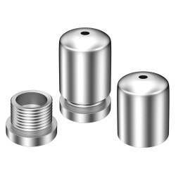 Fil d'acier GeckoTeq 1.5mm avec mamelon 300cm plus GT0735 Satin (set)