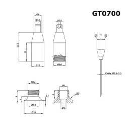 GeckoTeq Self-braking ceiling ridge - 15kg