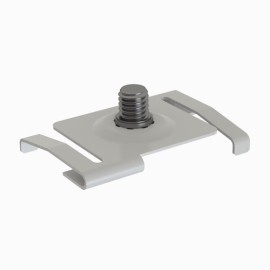 Pince métallique GeckoTeq en blanc pour plafonds suspendus - 8kg