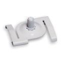 Pince métallique GeckoTeq en blanc pour plafonds suspendus - 8kg