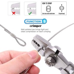 GeckoTeq Compression Bus Wire Clamp 2.0mm in black and aluminum