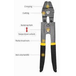 GeckoTeq Sturdy Crimping and Cutting Pliers