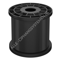 GeckoTeq Fil d'acier blanc ou noir 1,5mm - non nouable - par 10 mètres