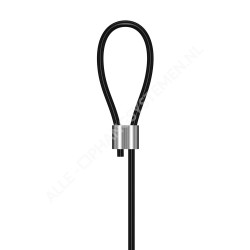 GeckoTeq Fil d'acier blanc ou noir 1,5mm - non nouable - par 10 mètres