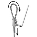 GeckoTeq Double Wire Clamp - 10kg (avec 2 vis Allen) - clé Allen incluse