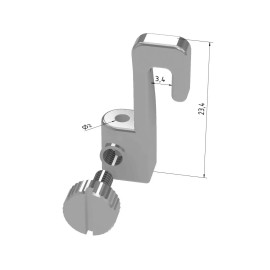 GeckoTeq Schilderijhaak Mini tot 2,0mm draad - 5kg