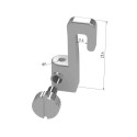 GeckoTeq Schilderijhaak Mini tot 2,0mm draad - 5kg