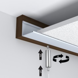 GeckoTeq Suspended ceiling hanger with wire and hook