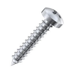 GeckoTeq Round Head Phillips Screw Stainless Steel - in 2 sizes