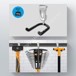 Système de suspension d'outils GeckoTeq - Crochet pour fourche/pelle de jardin GSH6