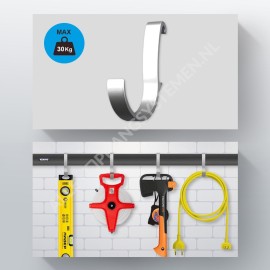 GeckoTeq Duratrax - Universele Mini Haak GSH22 - per set van 2