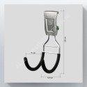 GeckoTeq Gereedschap Ophangsysteem Set voor 4 stuks gereedschap - GSH116
