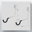 GeckoTeq Fiets Ophangsysteem Set voor 1 Fiets - GSH119 Horizontaal