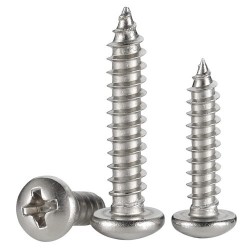 GeckoTeq Round Head Phillips Screw Stainless Steel - in 2 sizes