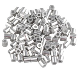 GeckoTeq Douille de compression d'arrêt de câble pour fabricant de tétons à extrémité filetée - 7 kg