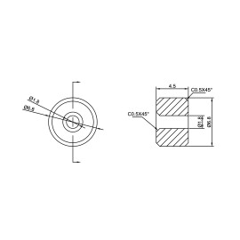 GeckoTeq Douille de compression d'arrêt de câble pour fabricant de tétons à extrémité filetée - 7 kg