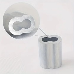 GeckoTeq Compression Bus Wire Clamp 2.0mm in black and aluminum