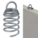 Geckoteq Ancrage à ressort pour tire-bouchon en spirale - 5kg - en 2 longueurs
