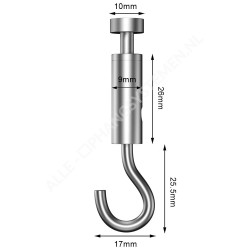 GeckoTeq Self-locking Loop Hook - 20kg