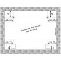 GeckoTeq Zelfklevende DiBond & Spiegel hanger set 1 - 100x100 x2 - 2 muur haken, 4 PVC Bumpers en 1 reinigingsdoekje