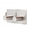 GeckoTeq Stainless Steel Selfadhesive Hook round - 2 hanging points