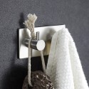 GeckoTeq Stainless Steel Selfadhesive Hook round - 2 hanging points