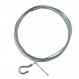 GeckoTeq 1,5mm Staaldraad met haak - 2 meter