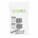 GeckoTeq Transparant DiBond Glas Forex Spiegel Muur Klem set - incl. schroeven