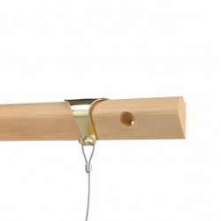 GeckoTeq All Wooden Gallery Wall Picture Rail 200cm