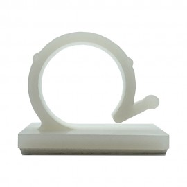 GeckoTeq Zelfklevende kabelhaken – Nylon wit (prijs per 2 stuks)