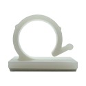 GeckoTeq Zelfklevende kabelhaken – Nylon wit (prijs per 2 stuks)