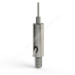 Self-locking wire clamp with 6.0mm screw end