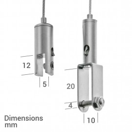 GeckoTeq Zelfremmende klem voor panelen tot 5 mm - 10kg