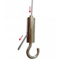 GeckoTeq Self-locking Loop Hook with safety Clip - 20kg