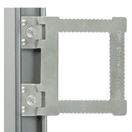 Attache adhésive en métal 4,5 X 4,5 cm charge 1 kg - accrochage dibond /  plexi / alu Artiteq