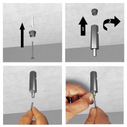 GeckoTeq Ceiling Ratched suspension system - 20kg