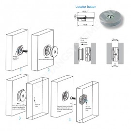 GeckoTeq Click Paneel Systeem Kunststof - Centreer Pin