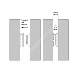 GeckoTeq Click Clip Paneel Connector Systeem Kunststof - Set