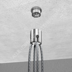 GeckoTeq Screw system ceiling Anchor for 4 wires - 15kg